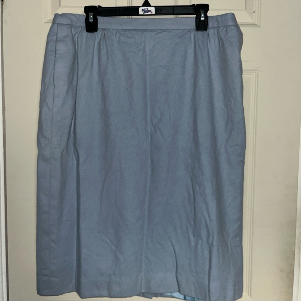 Pendleton Plus Vintage Wool Womens Dirdle Skirt Sky Blue Size 18 NWT- $88